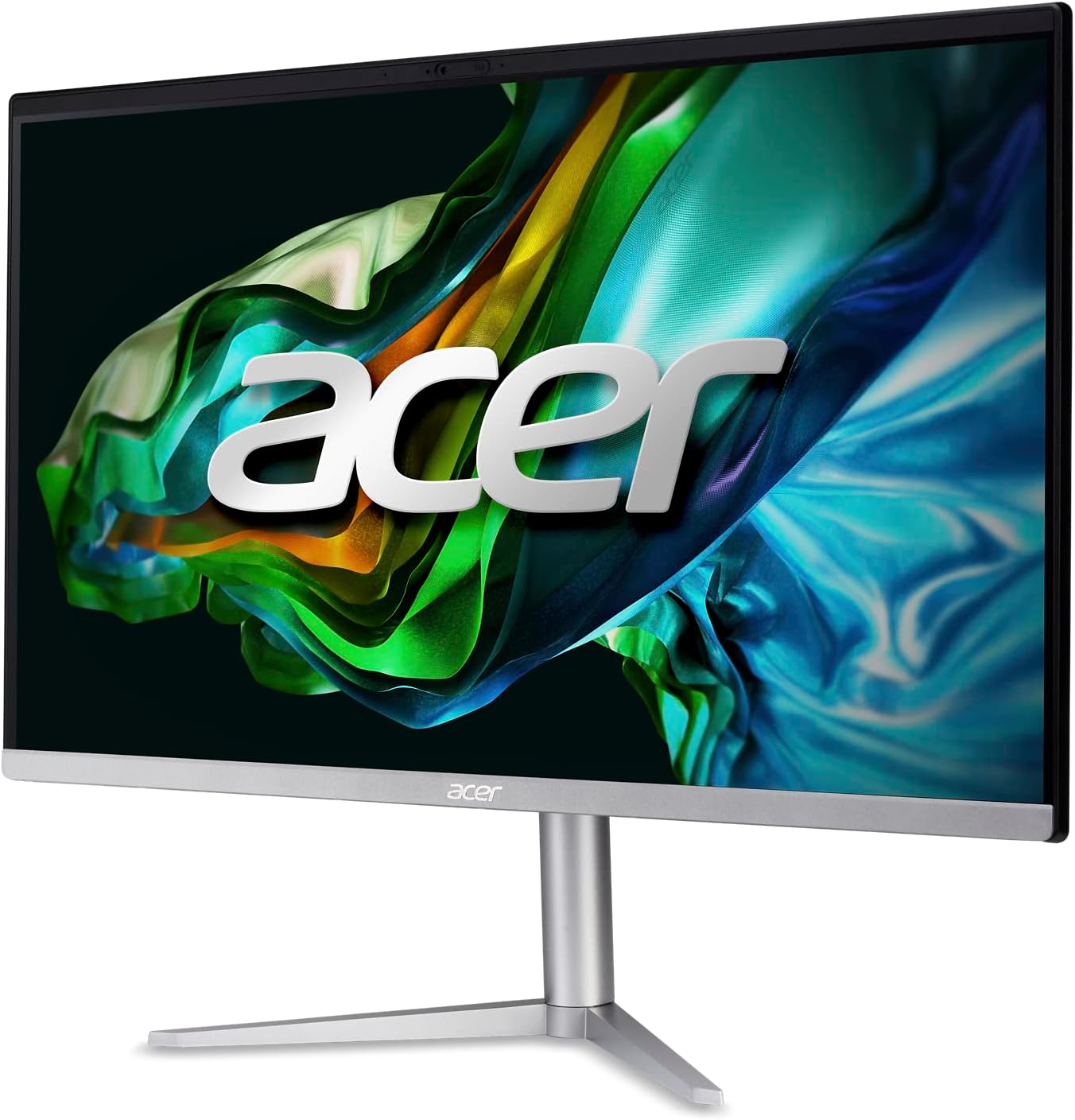 Acer Aspire C24-1300-UR31 AIO Desktop | 23.8 Full HD IPS Display | AMD Ryzen 3 7320U Quad-Core Processor | AMD Radeon 610M Graphics | 8GB LPDDR5 | 512GB PCIe SSD | Wi-Fi 6E | Windows 11 Home,Black