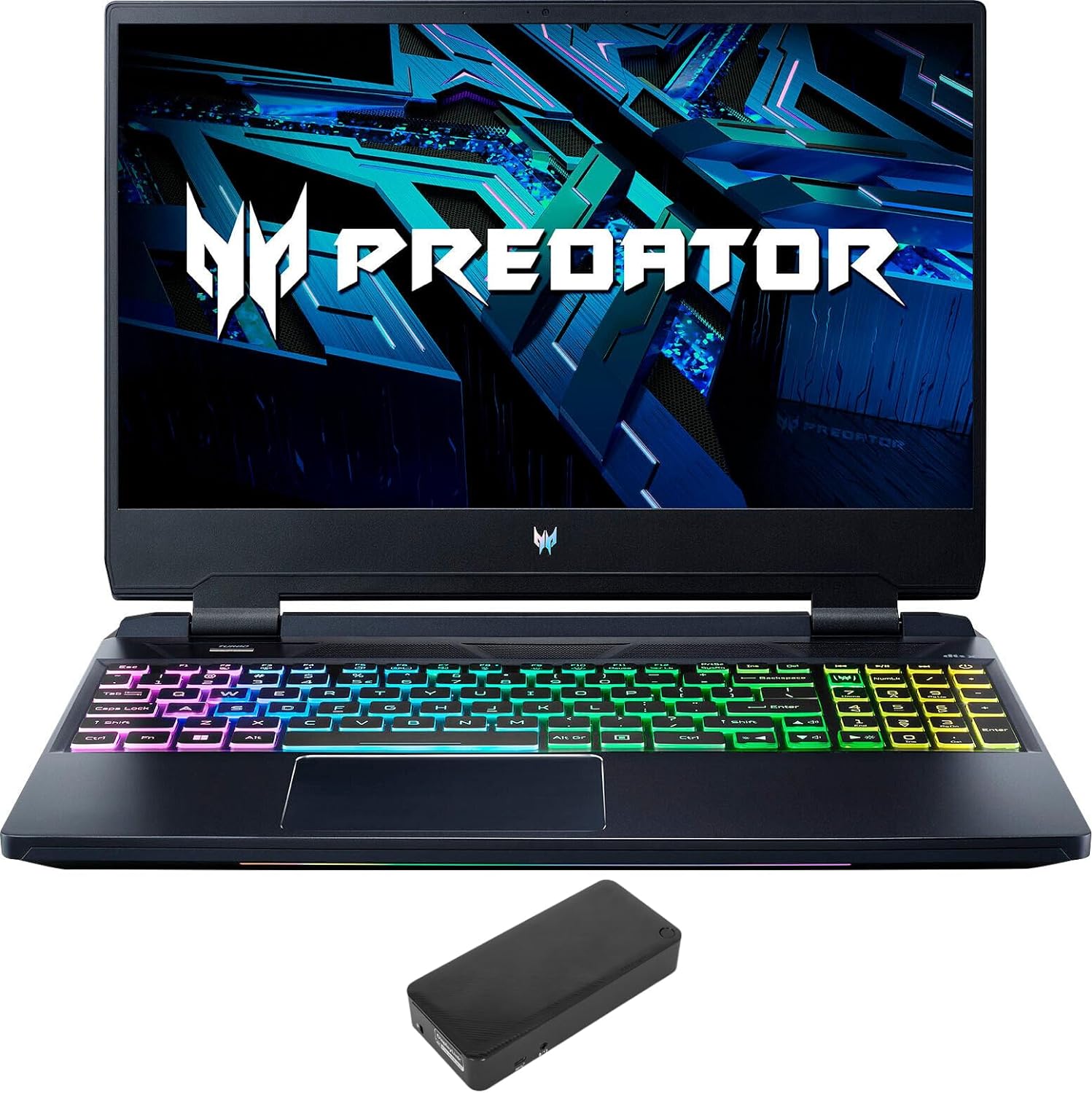 acer Predator Helios 300 Gaming  Entertainment Laptop (Intel i7-12700H 14-Core, 64GB DDR5 4800MHz RAM, 2x8TB PCIe SSD (16TB), GeForce RTX 3060, 15.6 165 Hz Win 11 Pro) with DV4K Dock