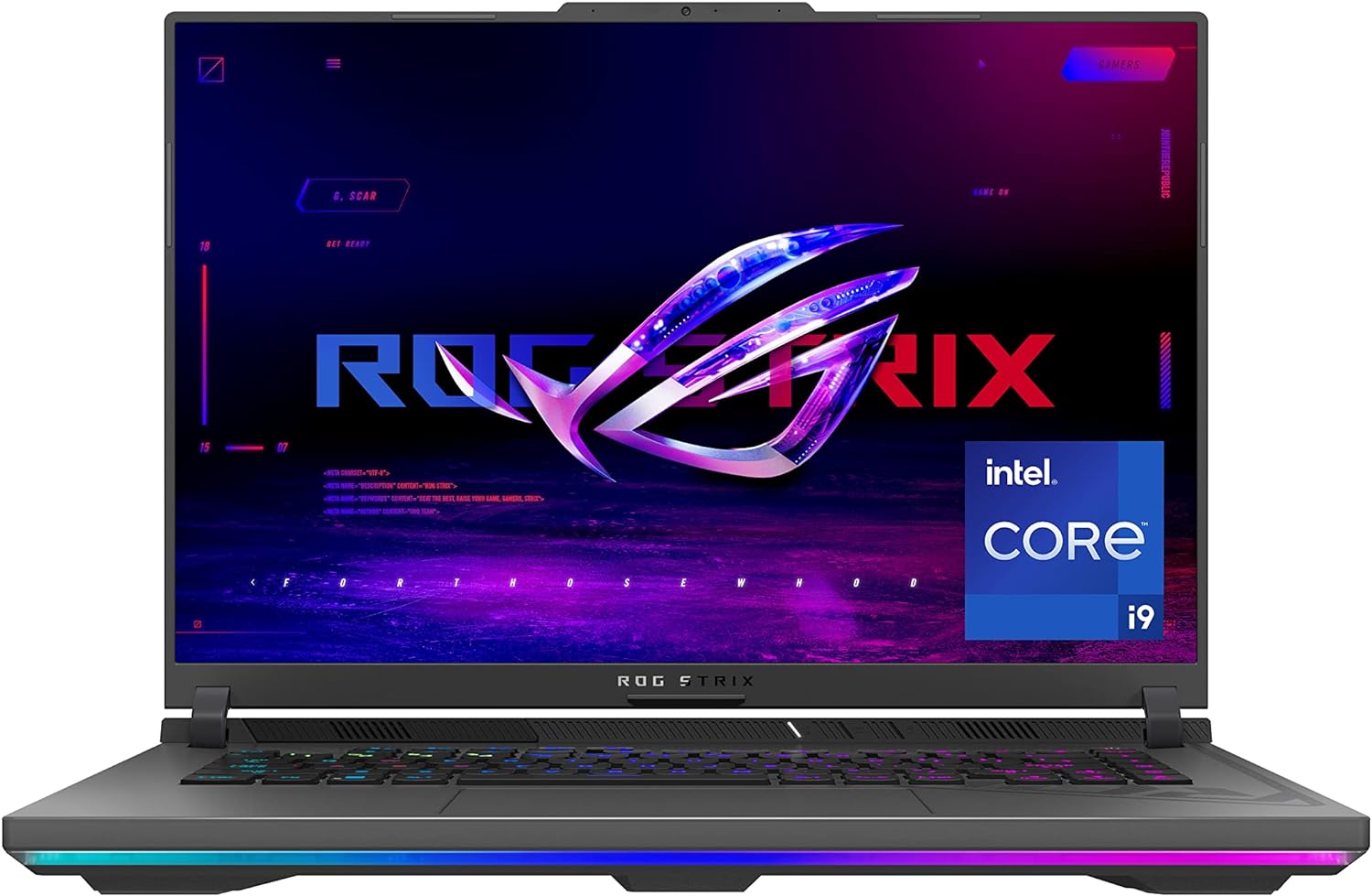 ASUS ROG Strix G16 (2023) Gaming Laptop, 16” 16:10 FHD 165Hz, GeForce RTX 4070, Intel Core i9-13980HX, 16GB DDR5, 1TB PCIe SSD, Wi-Fi 6E, Windows 11, G614JI-AS94, Eclipse Gray