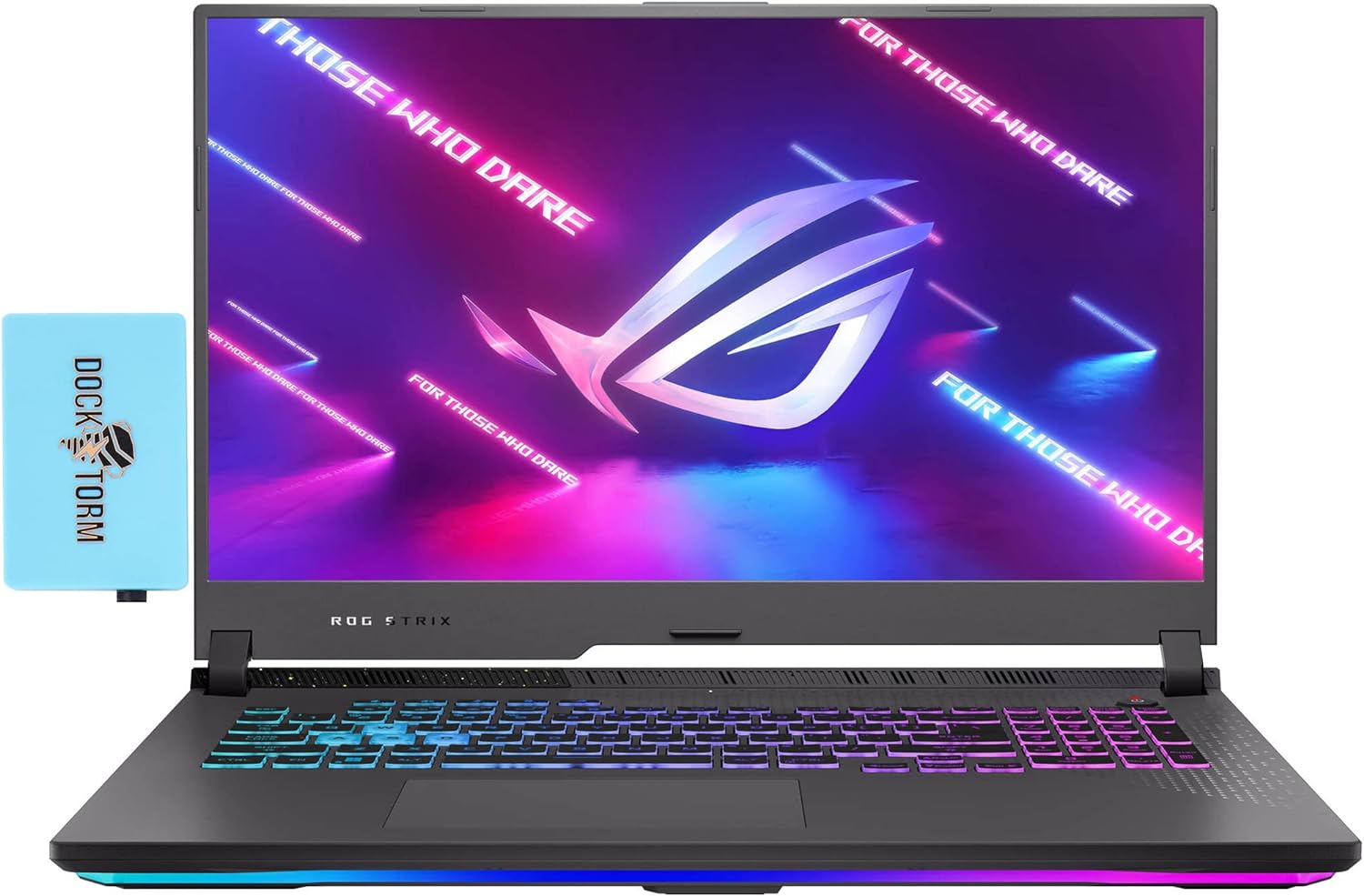 ASUS ROG Strix G17 17.3 240Hz 2K QHD IPS Gaming Laptop (AMD Ryzen 9 6900HX 8-Core, 64GB DDR5, 2x8TB PCIe SSD, GeForce RTX 3070 Ti 8GB, RGB Backlit KYB, WiFi 6E, Win 11 Home) w/Dockztorm Dock