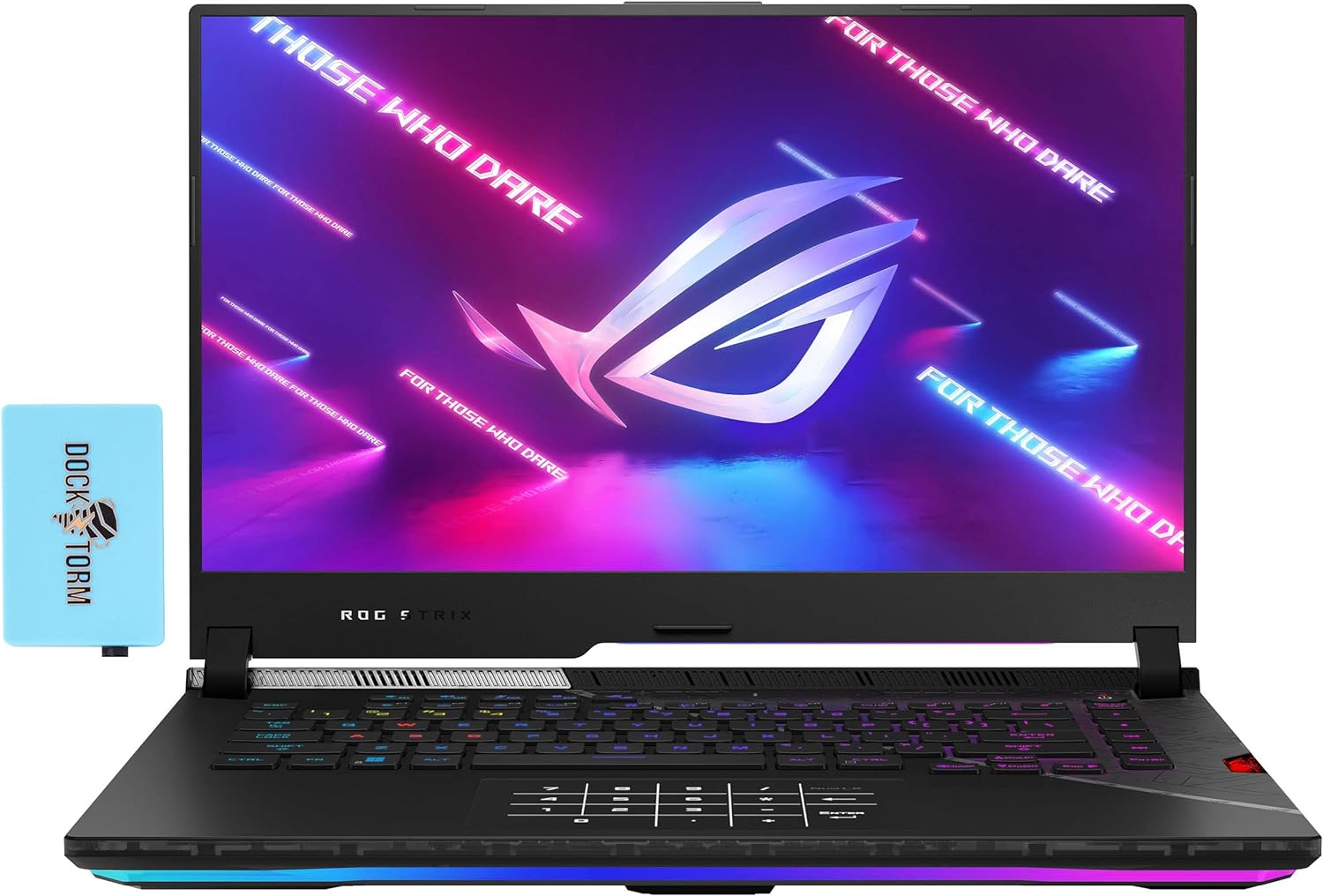 ASUS ROG Strix Scar 15.6 2K 240Hz IPS Gaming Laptop (Intel i9-12900H 14-Core, 64GB DDR5 4800MHz RAM, 2x2TB PCIe SSD RAID 0 (4TB), GeForce RTX 3080 Ti 16GB, RGB Backlit KYB, WiFi 6, Win11P) w/Hub