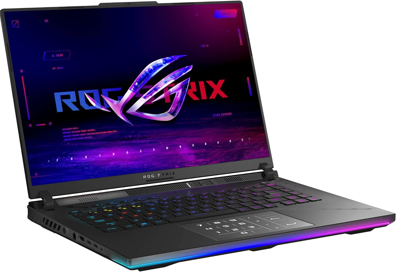 ASUS ROG Strix Scar 16 G634 Gaming  Entertainment Laptop (Intel i9-13980HX 24-Core, 32GB DDR5 4800MHz RAM, 8TB PCIe SSD, Win 10 Pro) with MS 365 Personal, Dockztorm Hub