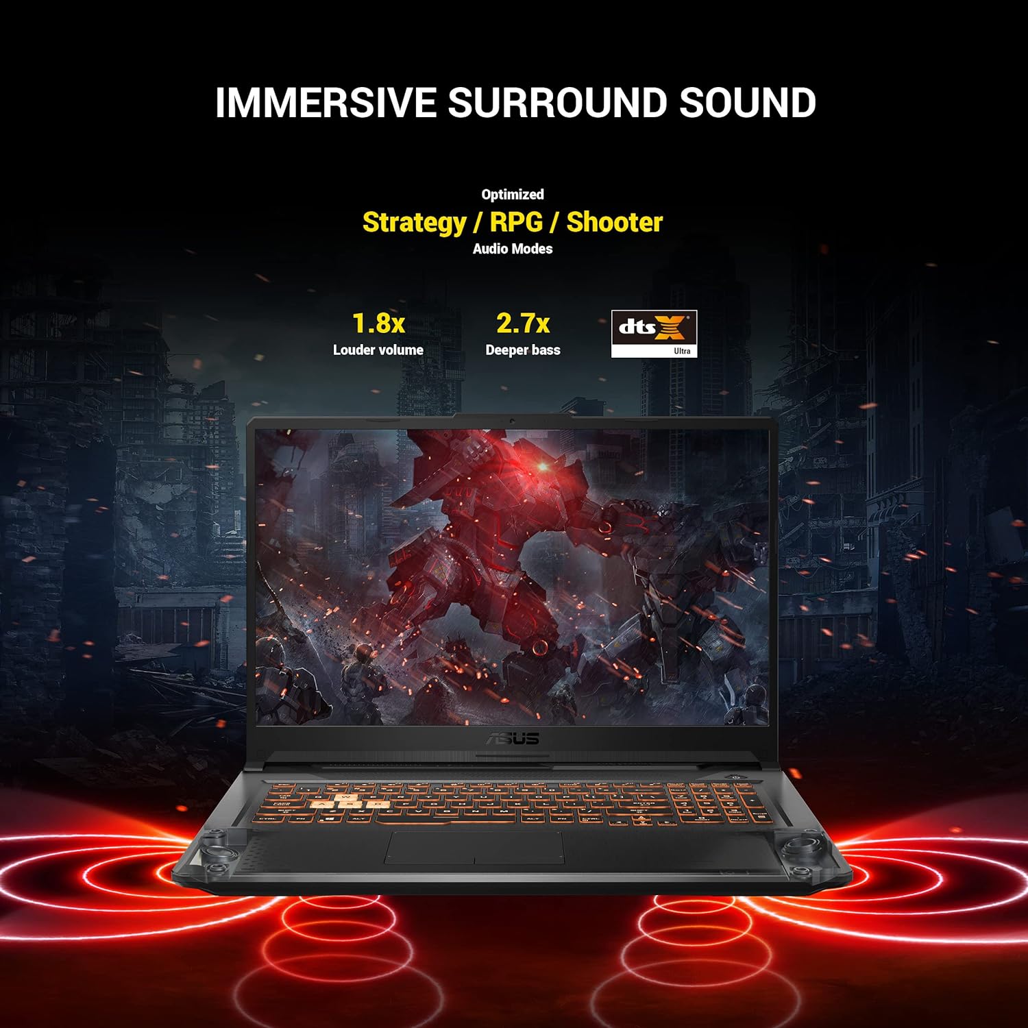 ASUS TUF Gaming A17 Gaming Laptop, 17.3” 144Hz FHD IPS-Type Display, AMD Ryzen 5 4600H, GeForce GTX 1650, 8GB DDR4, 512GB PCIe SSD, RGB Keyboard, Windows 11 Home, Bonfire Black Color, FA706IH-RS53