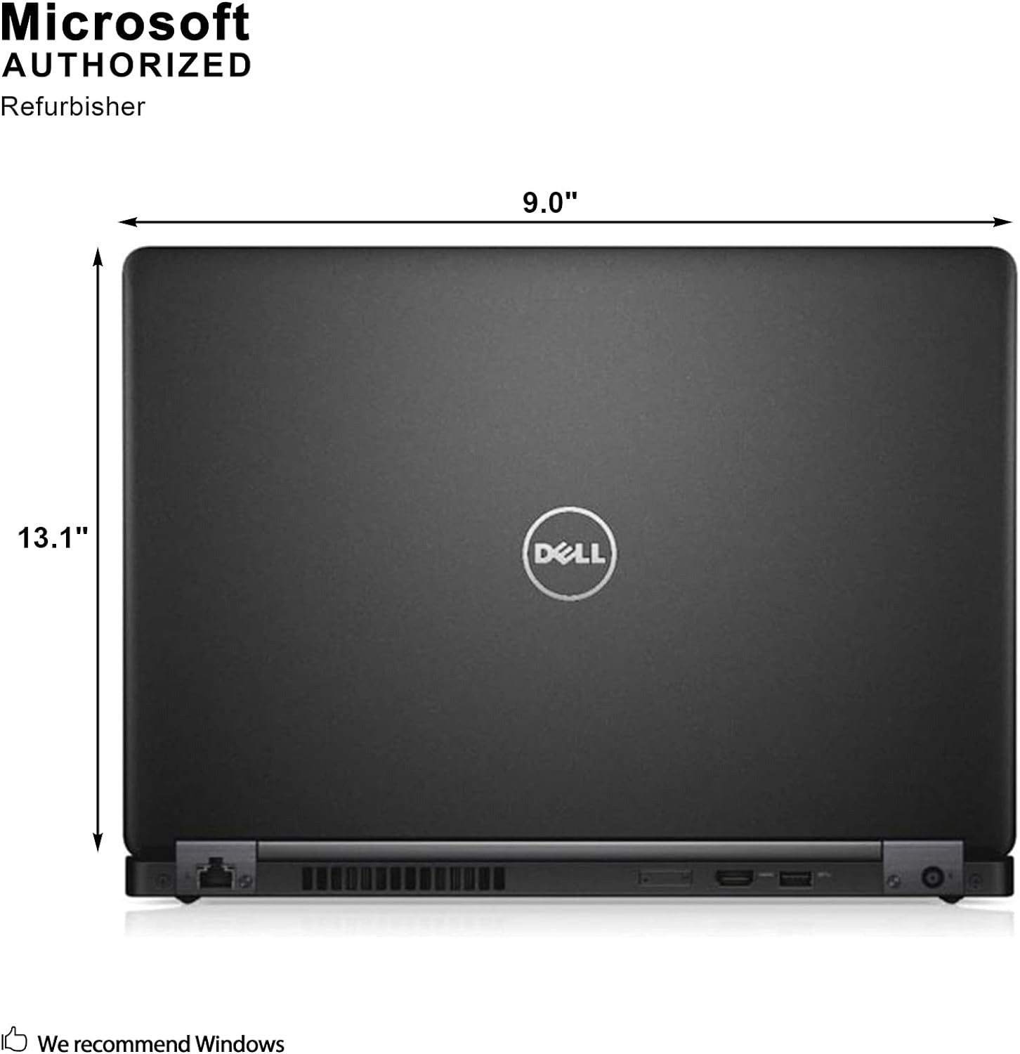 Dell Latitude 5480 Laptop, 14 Inch HD Anti-Glare Non-Touch Display, Intel Core 7th Generation i5-7300U, 8 GB DDR4, 256 GB SSD, Windows 10 Pro (Renewed)