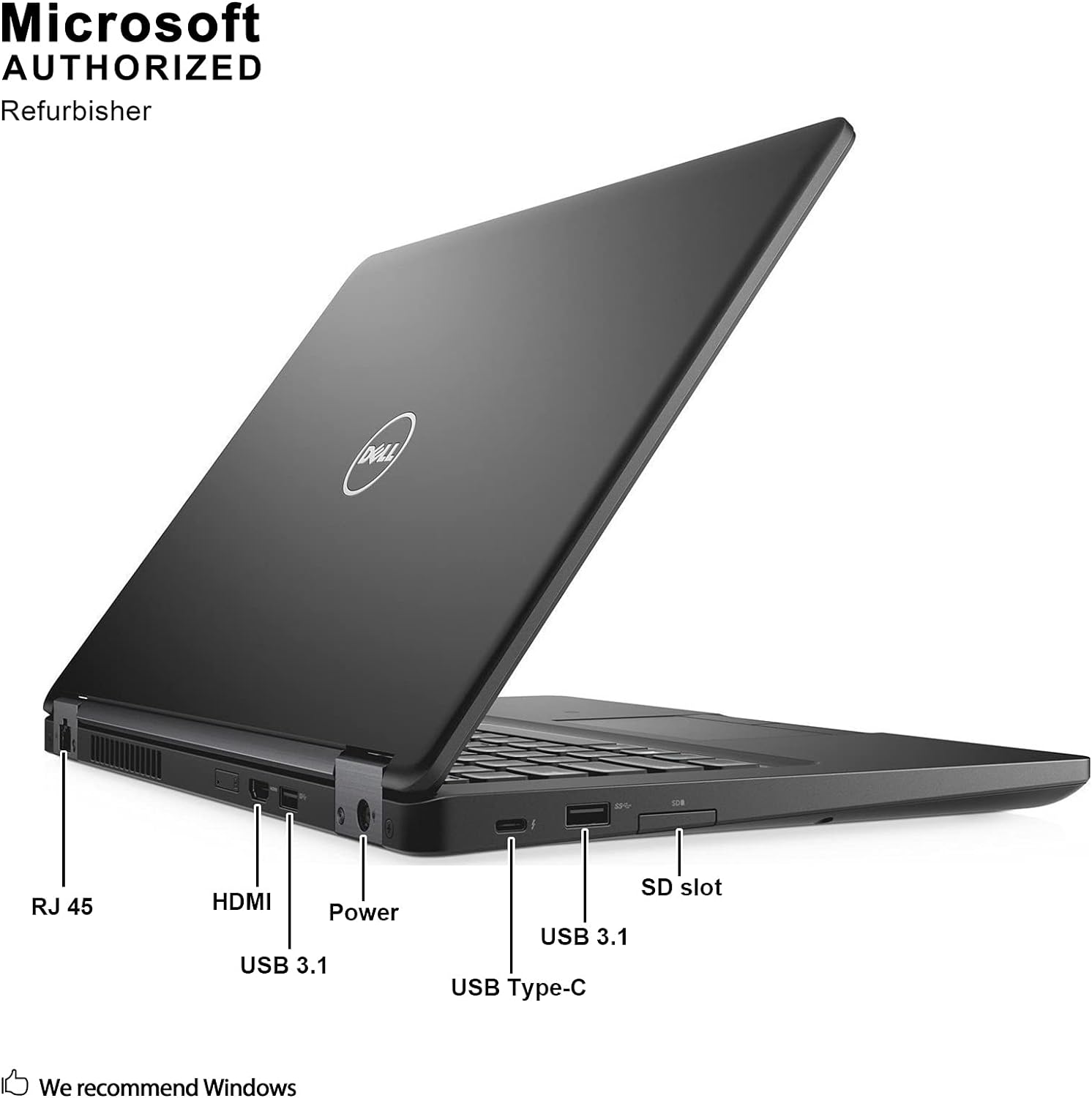 Dell Latitude 5480 Laptop, 14 Inch HD Anti-Glare Non-Touch Display, Intel Core 7th Generation i5-7300U, 8 GB DDR4, 256 GB SSD, Windows 10 Pro (Renewed)