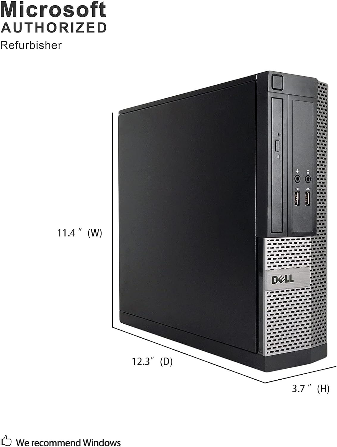 DELL Optiplex 3020 SFF Desktop PC - Intel Core i5-4570 3.2GHz 8GB 500GB DVDRW Windows 10 Professional (Renewed)]