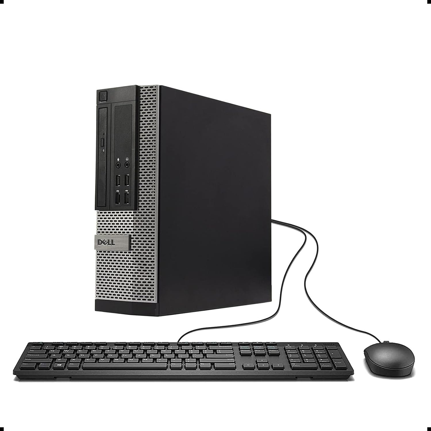 DELL Optiplex 9010 SFF Desktop PC - Intel Core i5-3470 3.2GHz 16GB RAM 240GB SSD DVD Windows 10 Pro, WIFI (Renewed)]