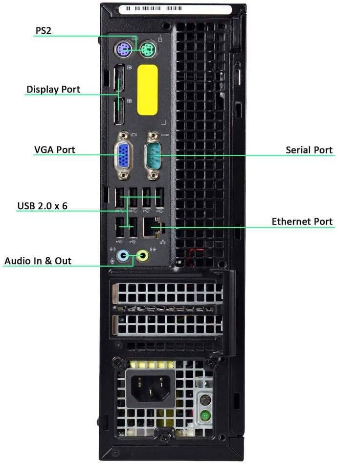 Dell Optiplex 9020 Small Desktop Computer (SFF) | Quad Core Intel i7 (3.40GHz) | 32GB DDR3 RAM | 1TB SSD Solid State | WiFi + Bluetooth | Windows 10 Pro (Renewed)