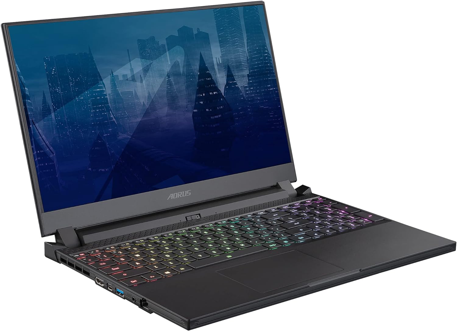 Gigabyte AORUS 15P Gaming  Entertainment Laptop (Intel i7-11800H 8-Core, 32GB RAM, 8TB PCIe SSD, RTX 3070, 15.6 300Hz Full HD (1920x1080), WiFi, Bluetooth, Backlit KB, Webcam, Win 10 Pro)