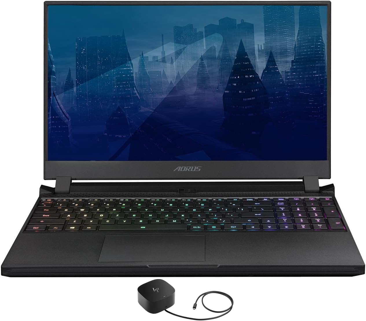 Gigabyte AORUS 15P Gaming  Entertainment Laptop (Intel i7-11800H 8-Core, 32GB RAM, 8TB PCIe SSD, RTX 3070, 15.6 300Hz Full HD (1920x1080), WiFi, Bluetooth, Backlit KB, Webcam, Win 10 Pro)