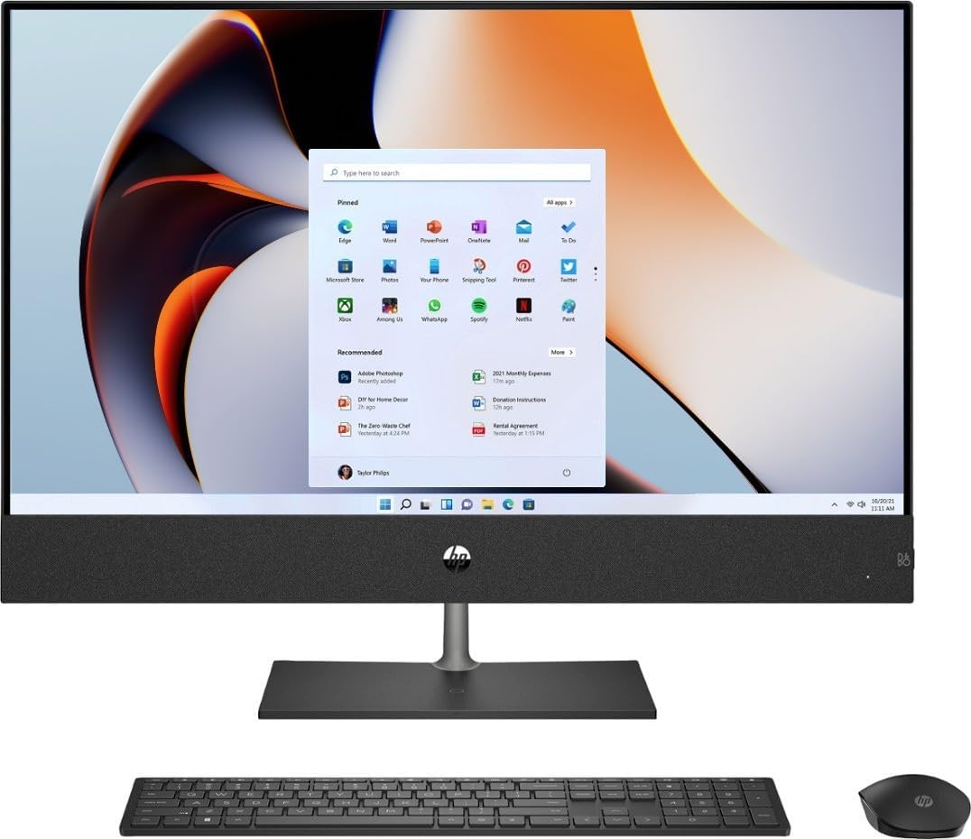 HP Pavilion 27 Touch Desktop 2TB SSD 64GB RAM (Intel 13th gen i7 Processor with 16 cores and Turbo to 4.90GHz, 64 GB RAM, 2 TB SSD, 27-inch FullHD Touchscreen, Win 11) PC Computer All-in-One : Electronics