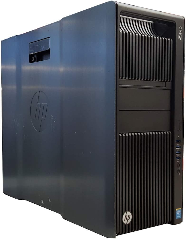 HP Z840 Workstation (High End), 2X E5-2687W v4 up to 3.5GHz (24 Cores Total), 128GB DDR4 RAM, 4X 1TB SSD, NVIDIA Quadro M5000 8GB (4X Display Port), USB 3.0, Windows 10 Professional 64-bit (Renewed)