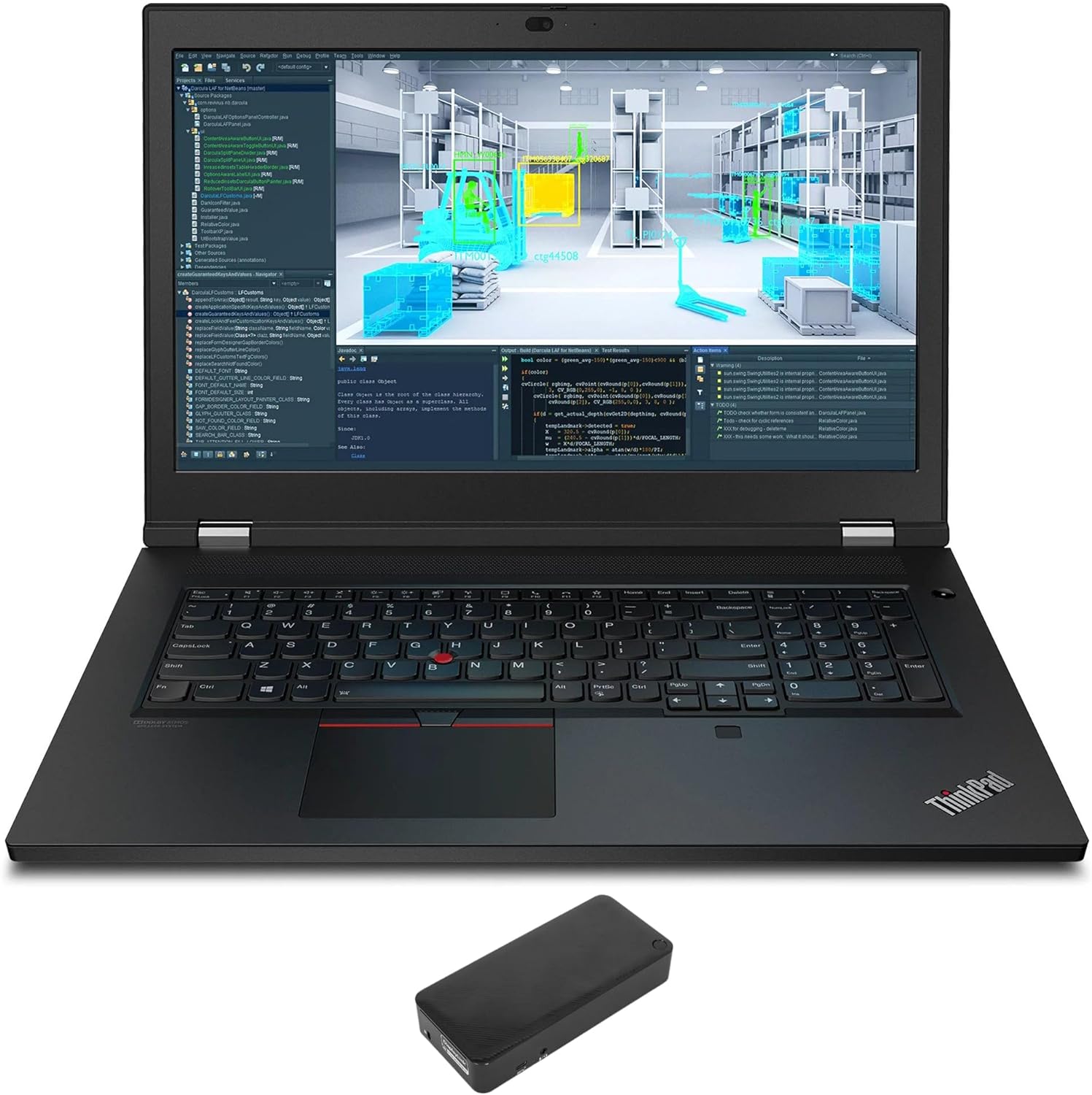 Lenovo ThinkPad P17 Gen 2 Workstation Laptop (Intel i7-11850H 8-Core, 64GB RAM, 3x8TB PCIe SSD RAID 0 (24TB), RTX A2000, 17.3 60 Hz Full HD (1920x1080), Win 10 Pro) with DV4K Dock