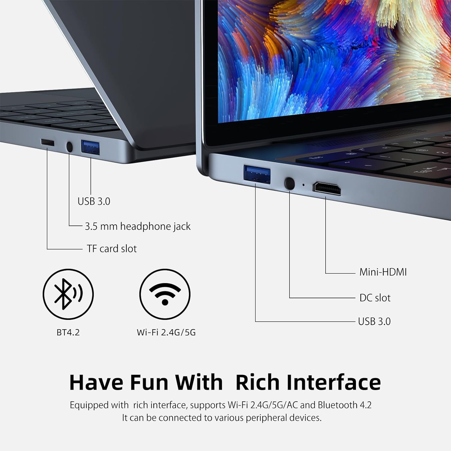 Morostron 13.5 Touch Screen Laptop, Windows 11 Laptop Computer with Intel N5095, 16GB RAM 512GB SSD, 3000x2000 FHD, Backlit Keyboard, Touch ID, WIFI, USB3.0*2, Bluetooth 4.2, HDMI, 38WH Battery, Gray