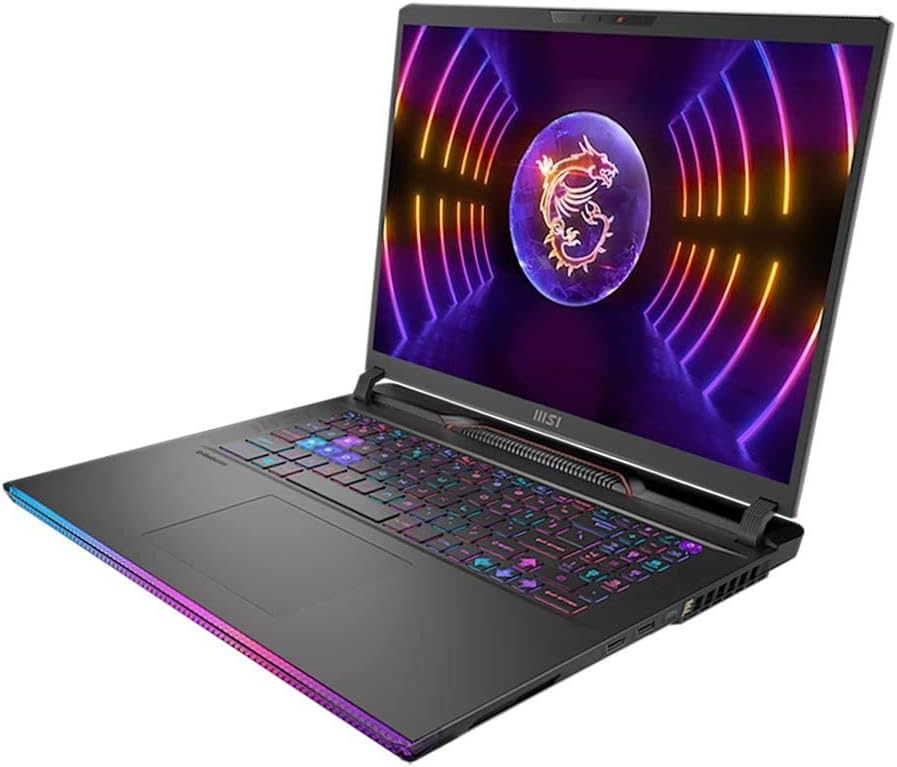 MSI Raider GE78HX 17.3 QHD+ 240Hz IPS Gaming Laptop Computer - 13th Gen Intel 24-Core i9-13950HX, NVIDIA GeForce RTX 4070 8GB GDDR6, 32GB DDR5 RAM, 2TB NVMe SSD, Win11 Pro: Dark Grey 13VG-020US