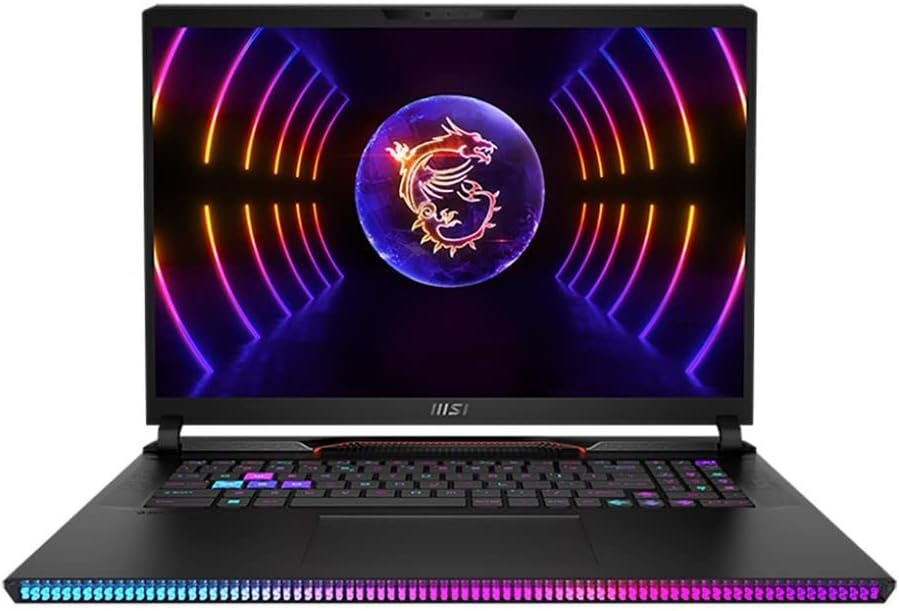 MSI Raider GE78HX 17.3 QHD+ 240Hz IPS Gaming Laptop Computer - 13th Gen Intel 24-Core i9-13950HX, NVIDIA GeForce RTX 4070 8GB GDDR6, 32GB DDR5 RAM, 2TB NVMe SSD, Win11 Pro: Dark Grey 13VG-020US