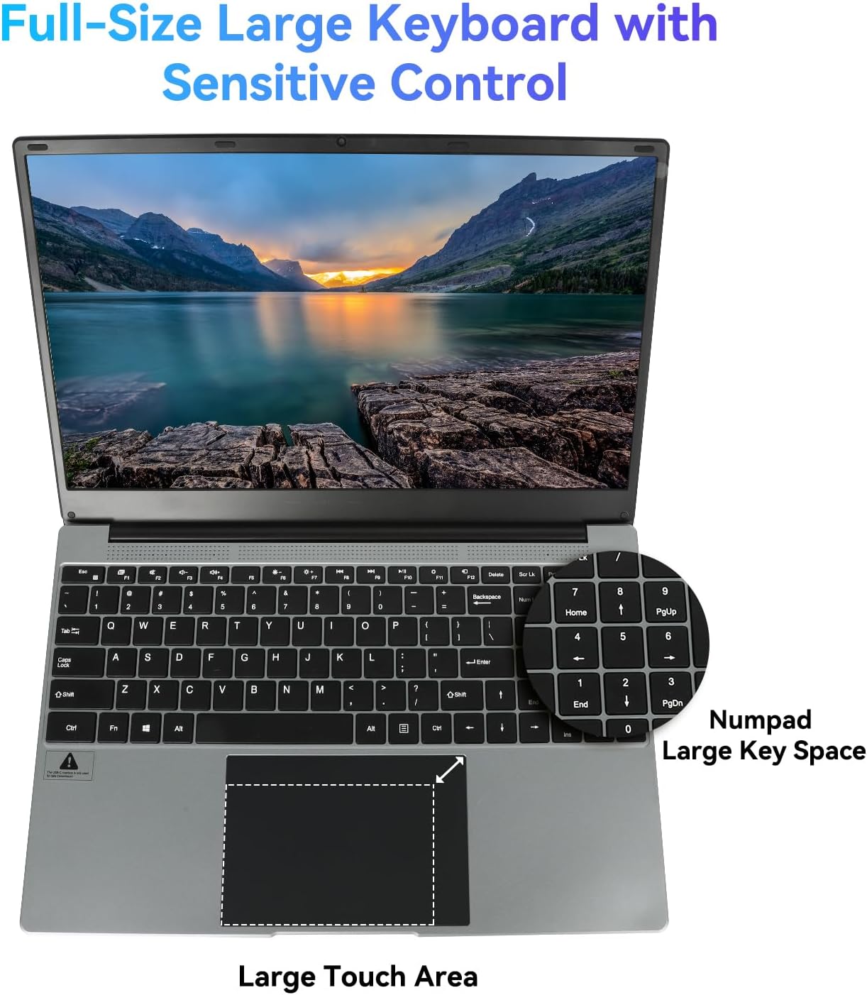 URAO 15.6 Inch Laptop Computer,Windows 11 Intel Celeron N5095 Quad-Core Processor up to 2.9Ghz,12GB DDR4 512GB SSD,1080P Screen Laptops,2.4/5G WiFi, Bluetooth 4.2,HDMI,2xUSB 3.0,Type-C