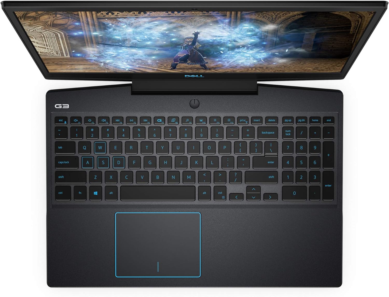 Dell Gaming G3 15 3500, 15.6 inch FHD Non-Touch Laptop - Intel Core i7-10750H, 16GB DDR4 RAM, 512GB SSD, NVIDIA GeForce RTX 2060 6GB GDDR6, Windows 10 Home - Black