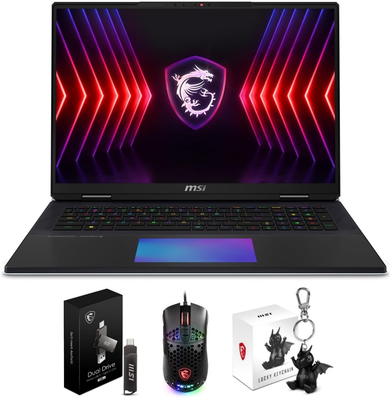 EXCaliberPC [2024] MSI Titan 18 HX A14VIG-036US Pro Extreme (Intel Core i9-14900HX, 128GB DDR5 RAM, 12TB NVMe SSD, NVIDIA GeForce RTX 4090, 18 UHD+ 120Hz Mini LED, Windows 11 Pro) Gaming Laptop