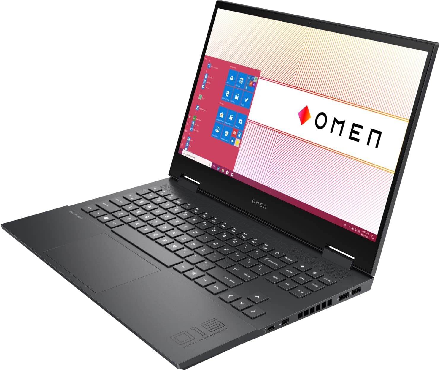 HP OMEN 15z-en100 Gaming  Entertainment Laptop (AMD Ryzen 9 5900HX 8-Core, 32GB RAM, 2x8TB PCIe SSD (16TB), GeForce RTX 3070, 15.6 144 Hz Win 11 Home) Bundle w/DKZ hub