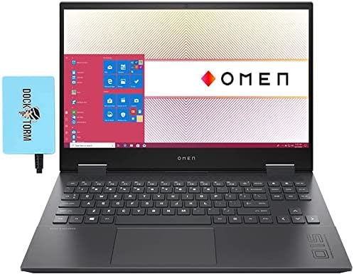 HP OMEN 15z-en100 Gaming  Entertainment Laptop (AMD Ryzen 9 5900HX 8-Core, 32GB RAM, 2x8TB PCIe SSD (16TB), GeForce RTX 3070, 15.6 144 Hz Win 11 Home) Bundle w/DKZ hub