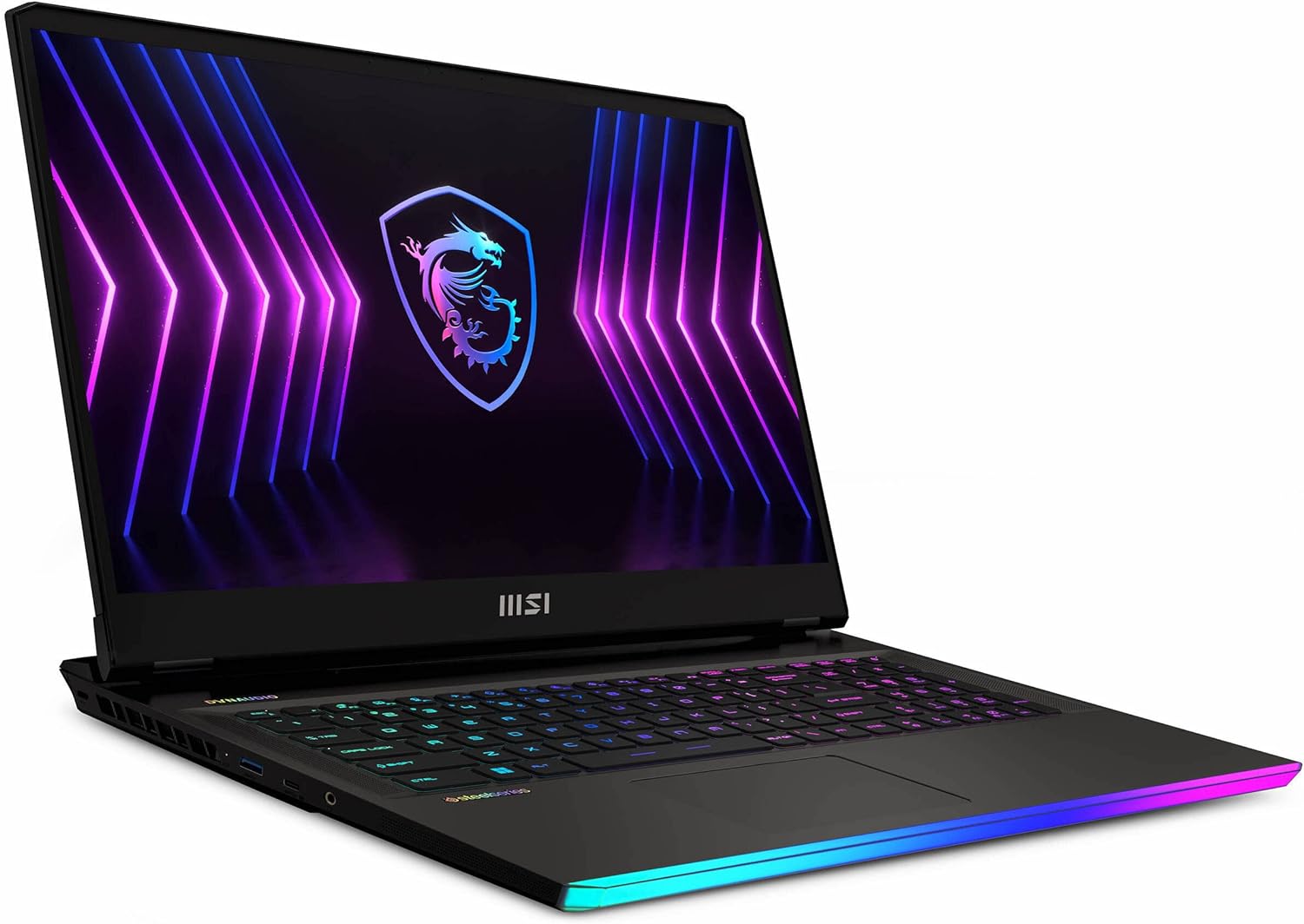 MSI Raider GE77HX Gaming  Entertainment Laptop (Intel i7-12800HX 16-Core, 64GB DDR5 4000MHz RAM, 2x8TB PCIe SSD RAID 1 (8TB), GeForce RTX 3080 Ti, Win 11 Pro) with MS 365 Personal, Hub