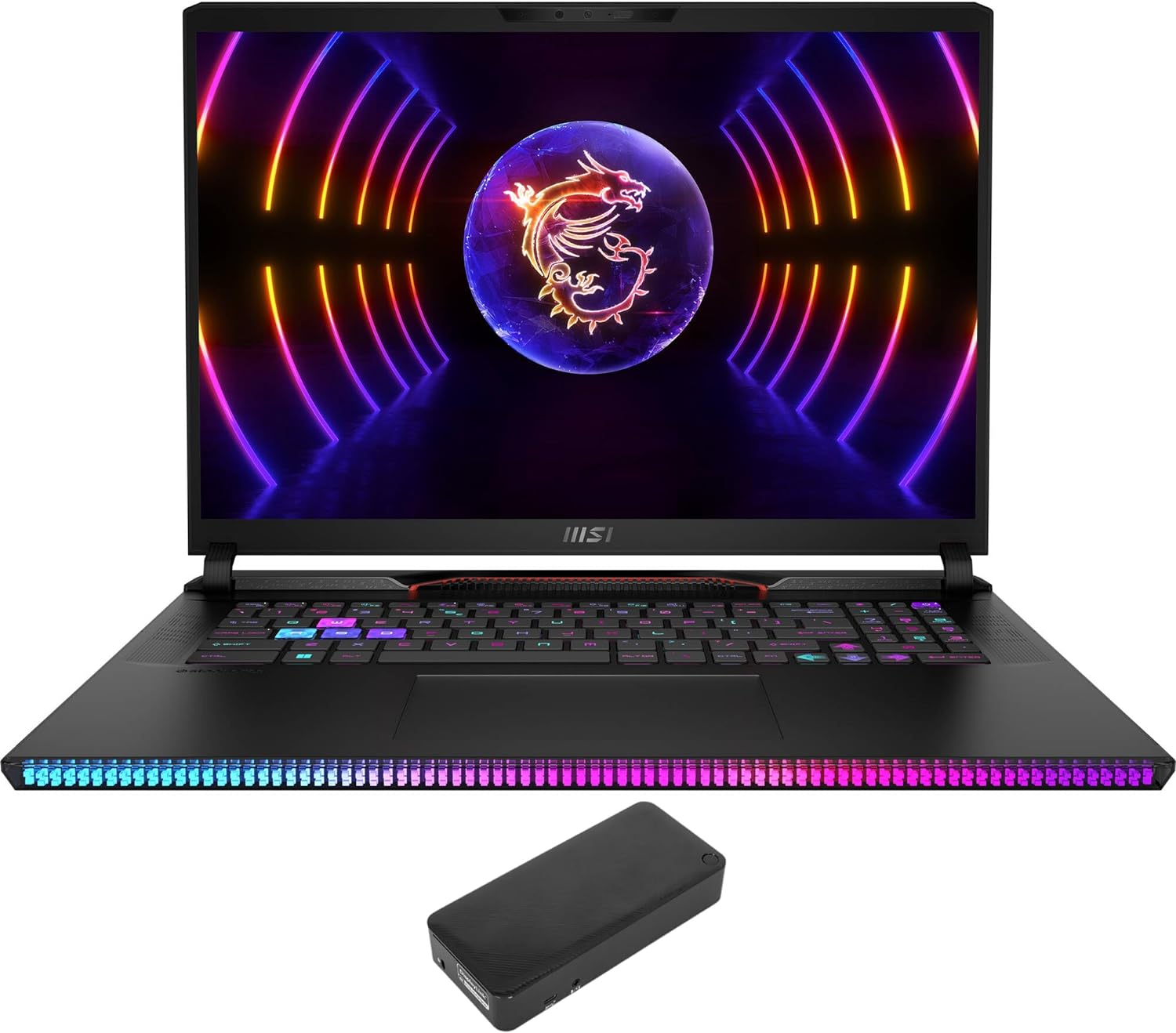 MSI Raider GE78HX 17.0 Gaming  Entertainment Laptop (Intel i9-13980HX 24-Core, 64GB DDR5 5600MHz RAM, 2x8TB PCIe SSD (16TB), GeForce RTX 4090, 17.0 240Hz Win 11 Pro) with USB-C Dock