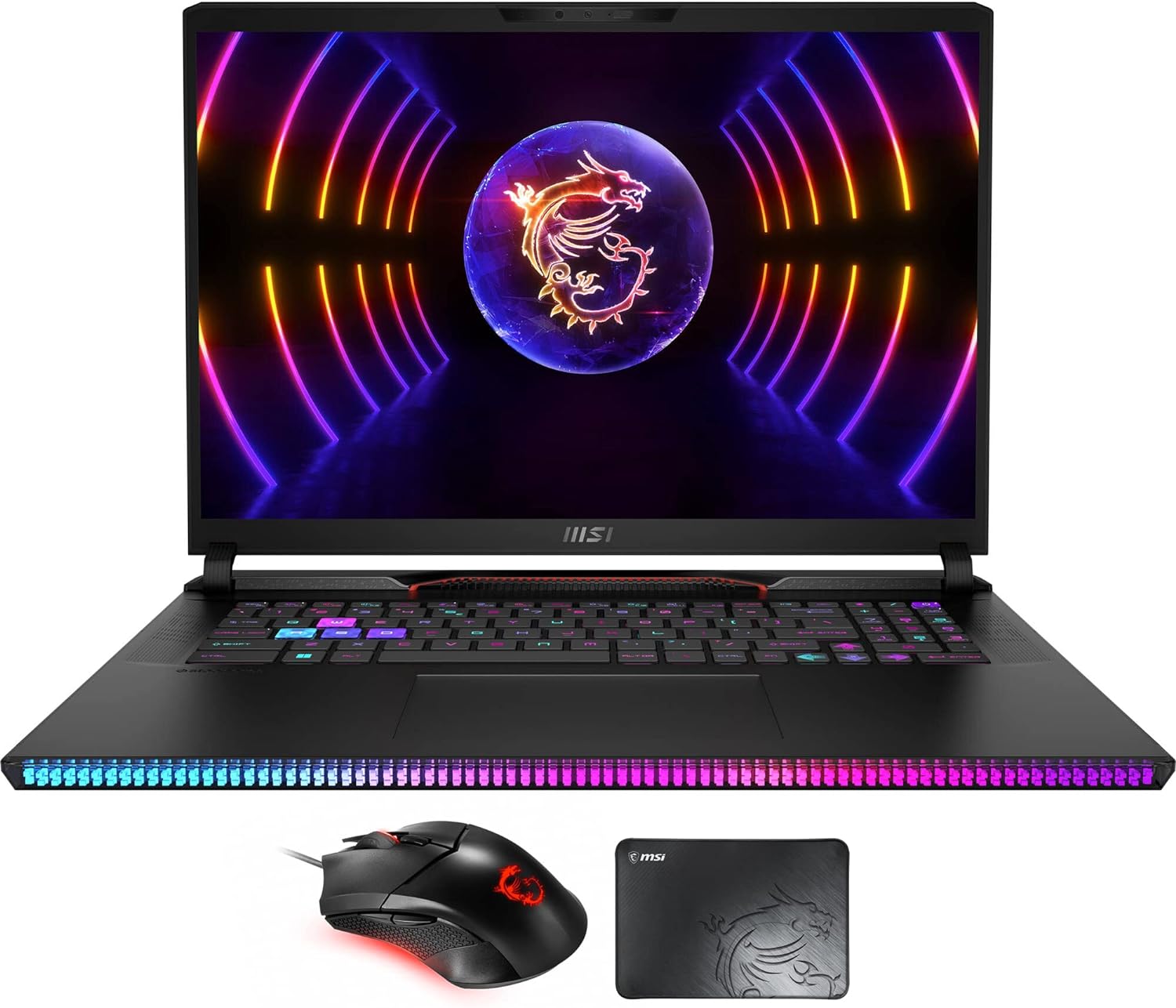 MSI Raider GE78HX 17.0 Gaming  Entertainment Laptop (Intel i9-13980HX 24-Core, 64GB DDR5 5600MHz RAM, 8TB PCIe SSD, GeForce RTX 4090, 17.0 240Hz Win 11 Pro) with Clutch GM08, Pad