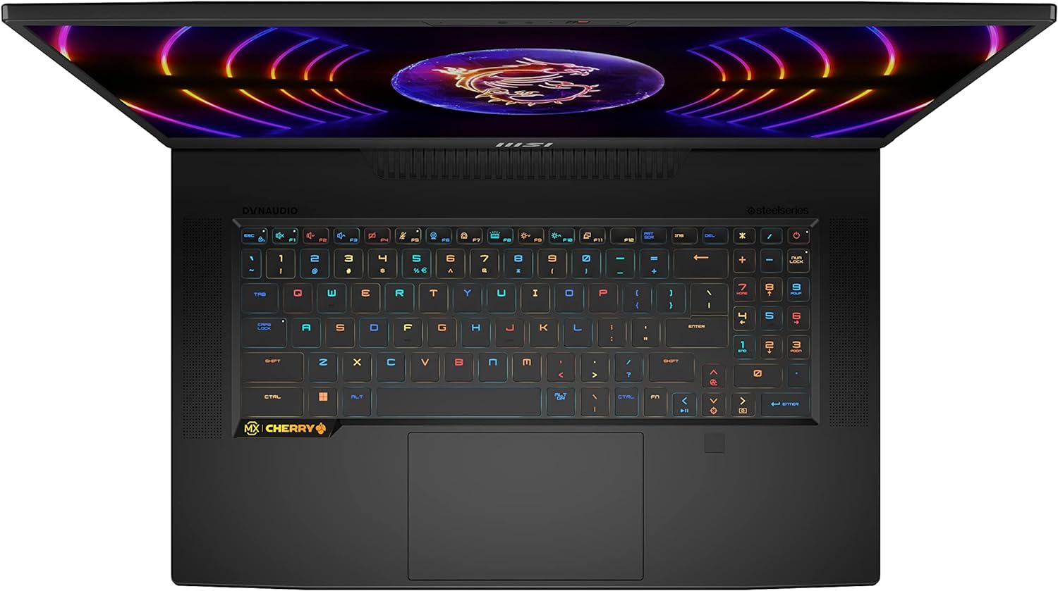 MSI Titan GT77HX 17.3 Gaming Laptop Computer, 13th Gen Intel Core i9-13980HX Processor, NVIDIA GeForce RTX 4090 16GB GDDR6, 128GB DDR5 RAM, 4TB SSD, Windows 11 Pro - Core Black