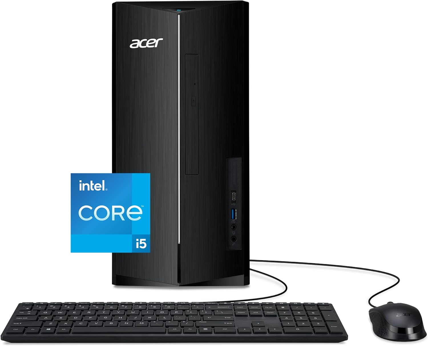 Acer Aspire TC-1785-UA92 Desktop | Intel Core i5-14400 10-Core Processor | 8GB DDR5-5600 Memory | 512GB PCIe 4.0 NVMe SSD | SD Card Reader | Wi-Fi 6E | Windows 11 Home