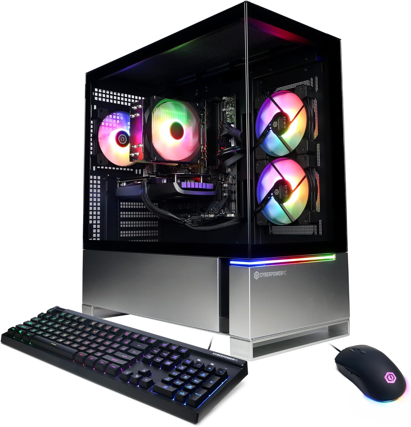 CyberPowerPC Gamer Master Gaming PC, AMD Ryzen 5 5500 3.6GHz, Radeon RX 6400 4GB, 16GB DDR4, 500GB PCIe Gen4 SSD, WiFi Ready  Windows 11 Home (GMA3100A)