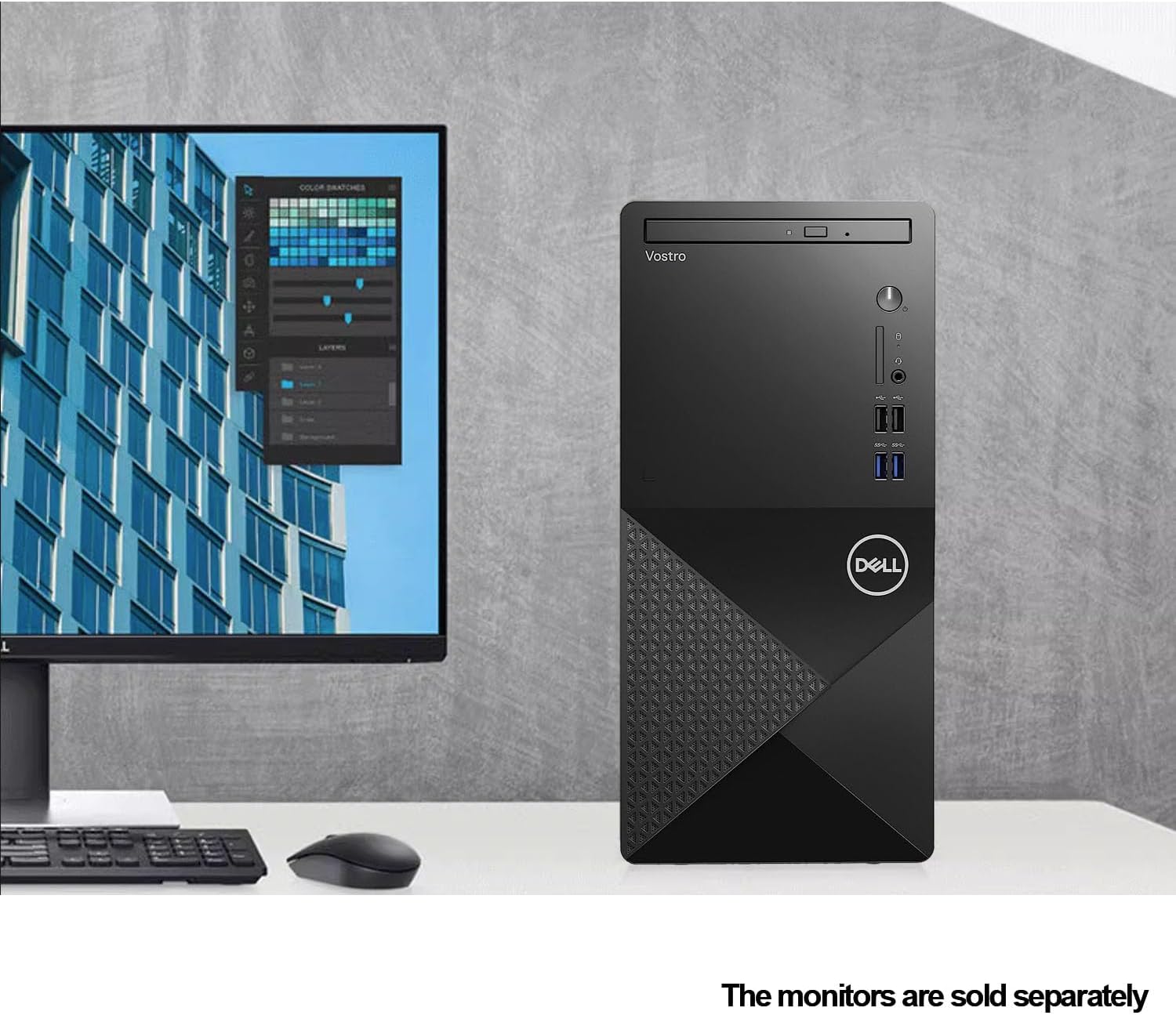 Dell Vostro 3910 Desktop Computer | 12th Gen Intel 4-Core Processor | 16GB DDR4 RAM | 256GB SSD + 1TB HDD | Intel UHD Graphics 730 | WiFi 6 | DVD-RW | Display Port | HDMI | Windows 11 Pro