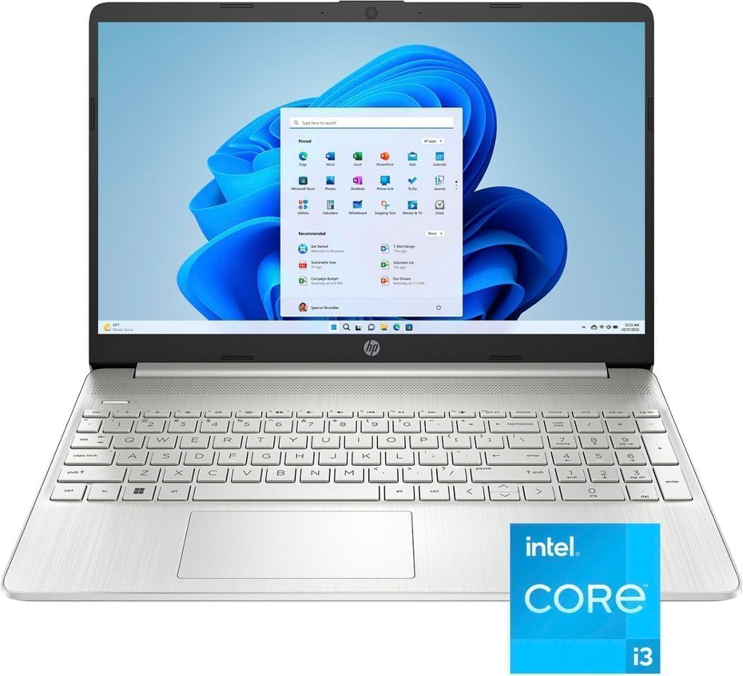 HP 15.6 FHD Flagship Business Laptop Computer, 32GB RAM, 1TB PCIe SSD, 12th Gen Intel 10 Cores i5-1235U (Beat i7-1195G7), Iris Xe Graphics, Bluetooth, HDMI, WiFi 5, Win 11 Pro, w/GM Accessories