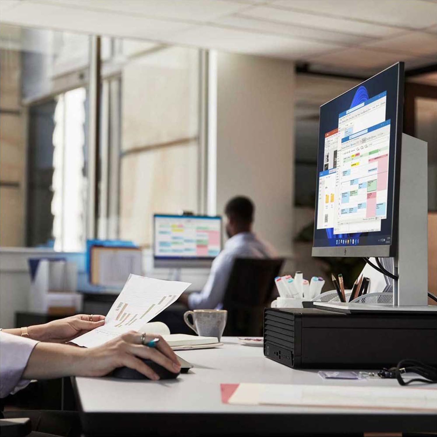 HP ProDesk 400 G9 Small Form Factor Business Desktop, 12th Gen Intel i7-12700 Processor, 64GB RAM, 2TB PCIe SSD, Wi-Fi 6, HDMI, DP, Support 4K, Type-C, RJ-45, Wired Keyboard  Mouse, Windows 11 Pro