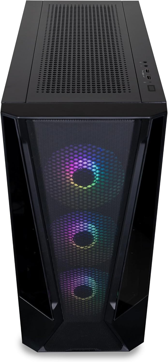 iBUYPOWER Scale Orange Gaming PC Desktop Computer (AMD Ryzen 5 5500 CPU, NVIDIA GeForce RTX 3050 6GB GPU, 16GB DDR4 Non-RGB 3200MHz RAM (8x2), 500GB NVMe SSD, WiFi Ready, Windows 11 Home) - SCA5N3501