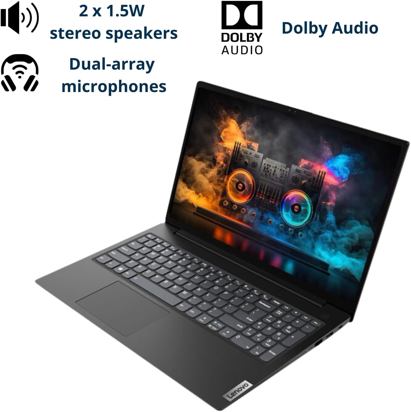 Lenovo V15 Laptop, 15.6 FHD Display, AMD Ryzen 5 5500U Hexa-core Processor (Beat i7-1065G7), 40GB RAM, 1TB SSD, RJ-45, Numeric Keypad, Wi-Fi, Windows 11 Pro, Black, Additional 1 Yr ADP