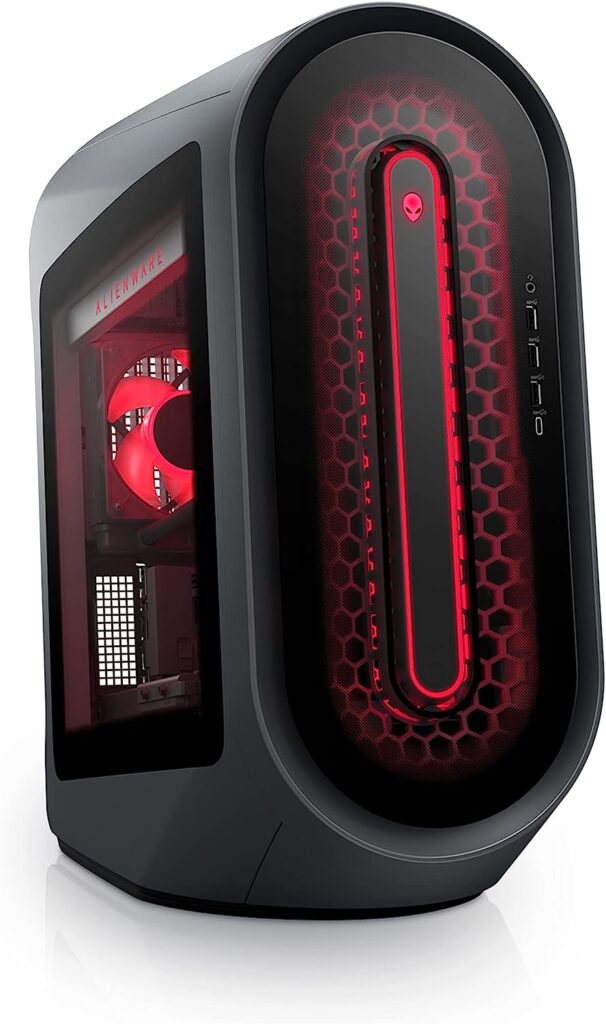 Alienware Aurora R14 Liquid Cooled Gaming Desktop - AMD Ryzen 9 5900, 32GB 3466MHz RAM, 1TB SDD + 2TB HDD, NVIDIA GeForce RTX 3080 10GB GDDR6X Graphics, VR Ready, USB-C, Windows 11 Home â Black