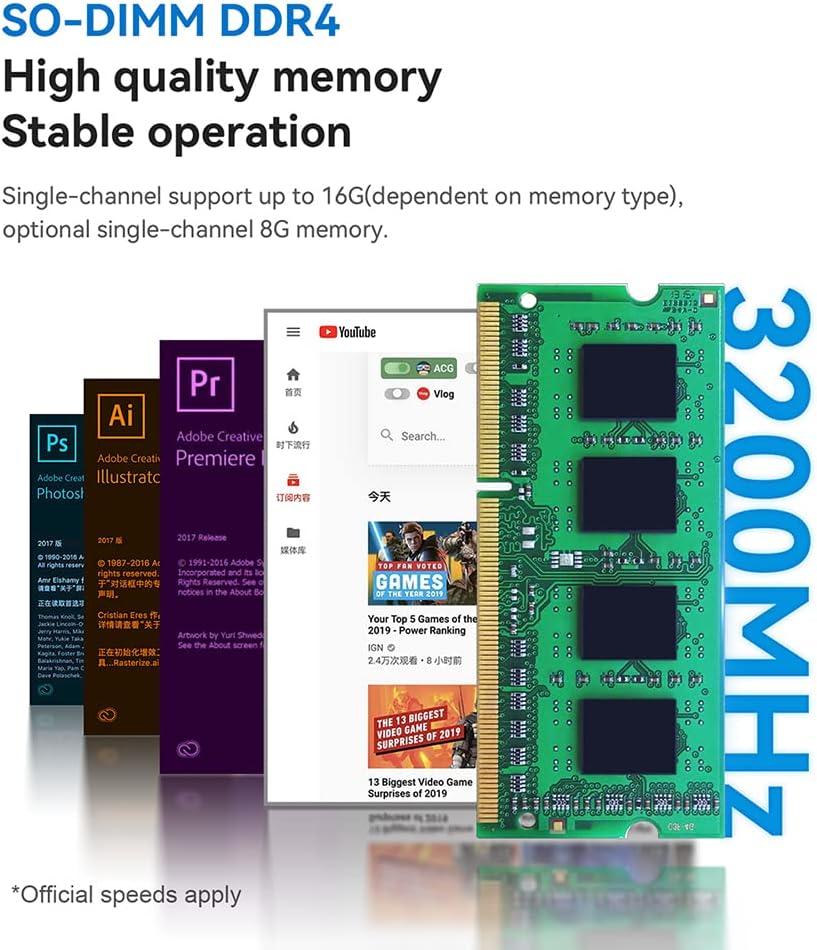 Beelink Mini PC, Mini S12 Mini Computer 12th Gen Quad-Core N95, Desktop Computers 16G DDR4 RAM 500 SSD, Small PC 4K UHD Dual HDMI, 2.4G+5G WiFi Gigabit Ethernet/BT4.0 for Office/Home/HTPC/Family-NAS