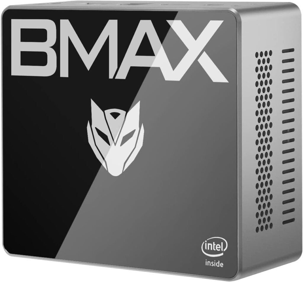 Bmax Mini PC Windows 11 Pro N4020(up to 2.8GHz) 6GB DDR4 128GB eMMC Mini Desktop Computer 4K USB 3.0 x4 HDMI VGA Dual Band WiFi RJ45 BT 4.2 Micro PC Mini Computer