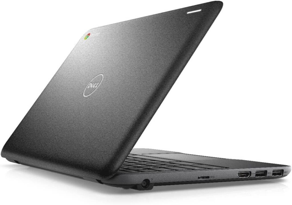 Dell Chromebook 11 3180 11.6-Inch 4GB | 16GB SSD Traditional Laptop (Black) (Renewed)