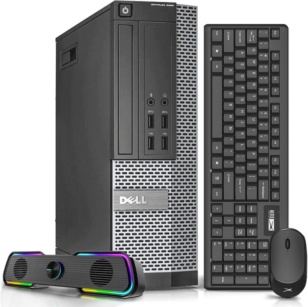 Dell OptiPlex 9020 Desktop Computers PC, Intel i7-4790 3.6GHz,32GB Ram New 1TB M.2 NVMe SSD+128GB SSD,AC7260 Built-in WiFi Bluetooth,Refurbished Desktop,Windows 10 Pro (Renewed)