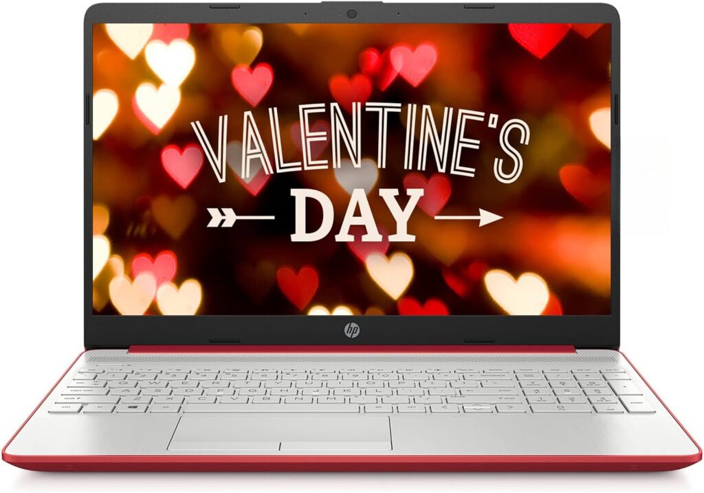 HP 2022 Newest Pavilion 15.6 HD Laptop, Intel Quad-core Pentium Processor, 32GB RAM, 1TB SSD, 11 Hr Battry Life, Intel UHD Graphics, HD Webcam, Bluetooth, HDMI, USB Type-C, Scarlet Red, Win 11