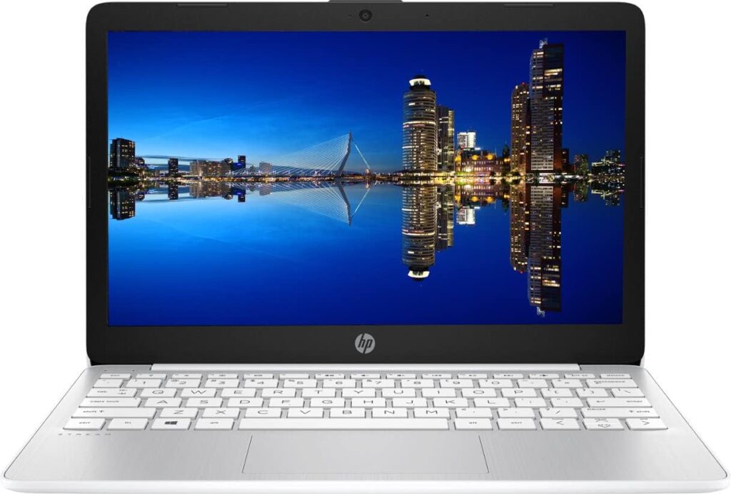 HP Premium 11 HD IPS Laptop, Intel Celeron N Processor 2.60GHz Turbo Speed, 4GB DDR4, 128GB Storage(64GB SSD+64GB MSD), Ultra-Fast WiFi Speed, Windows 11 OS, Pearl White Color (Renewed)