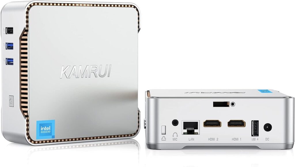 KAMRUI GK3 Plus Mini PC,12th Intel Alder Lake- N95 (up to 3.4GHz) 16GB RAM 512GB M.2 SSD Windows 11 Pro, Gigabit Ethernet, 4K UHD, Dual Wi-Fi, BT 4.2 Home/Business Mini Desktop Computer