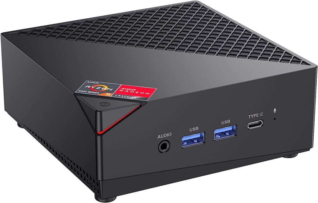 KAMRUI Mini PC with AMD Ryzen 5 5500U 6C/12T Processor Up to 4.0Ghz, 16GB DDR4 512GB SSD Windows 11 Pro Small Form Factor Desktop Computer Support 4K UHD, WiFi/BT, Home Server, Office, Business