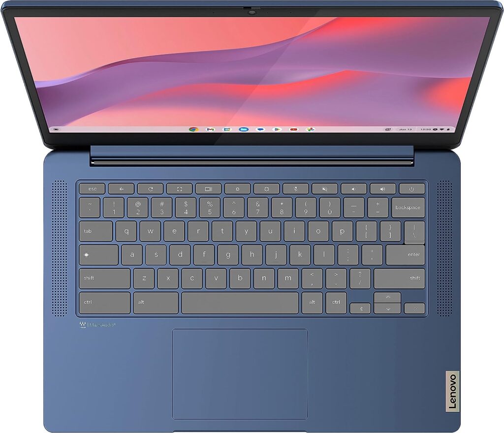 Lenovo 2023 Newest 14 FHD Touchscreen Slim 3 Chromebook Laptop Business Student, 8-Core MediaTek Kompanio 520 Processor, 4GB RAM, 64GB eMMC, WiFi 6,Webcam, 13+ Hours Battery, Chrome OS+MarxsolCables