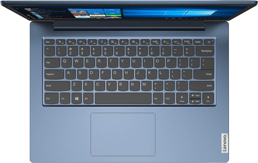Lenovo IdeaPad 1 Laptop, 14.0 HD Display, Intel Celeron N4020, 4GB RAM, 64GB Storage, Intel UHD Graphics 600, Windows 11 in S Mode, Ice Blue