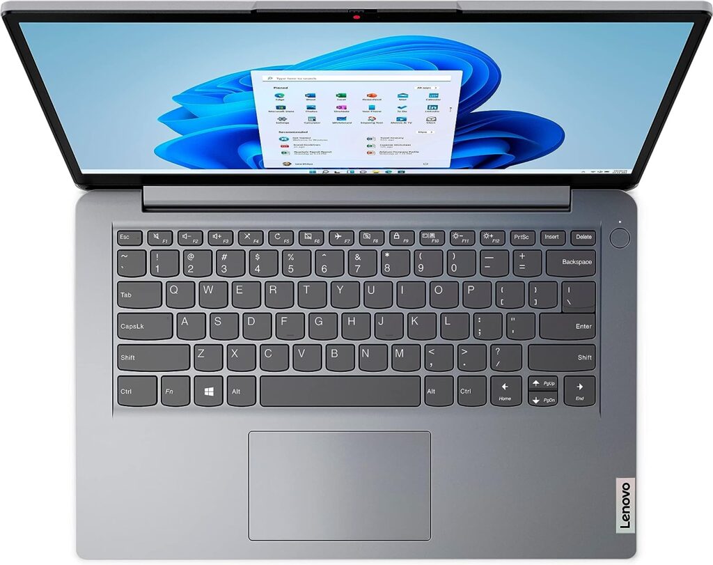 Lenovo Ideapad 1i 14 HD (Intel Dual-Core Celeron N4020, 4GB DDR4 RAM, 64GB Storage, UHD Graphics, Anti-Glare, Webcam) Home  Education Laptop, Bluetooth, Wi-Fi 6, Type-C, Win 11 Home in S Mode