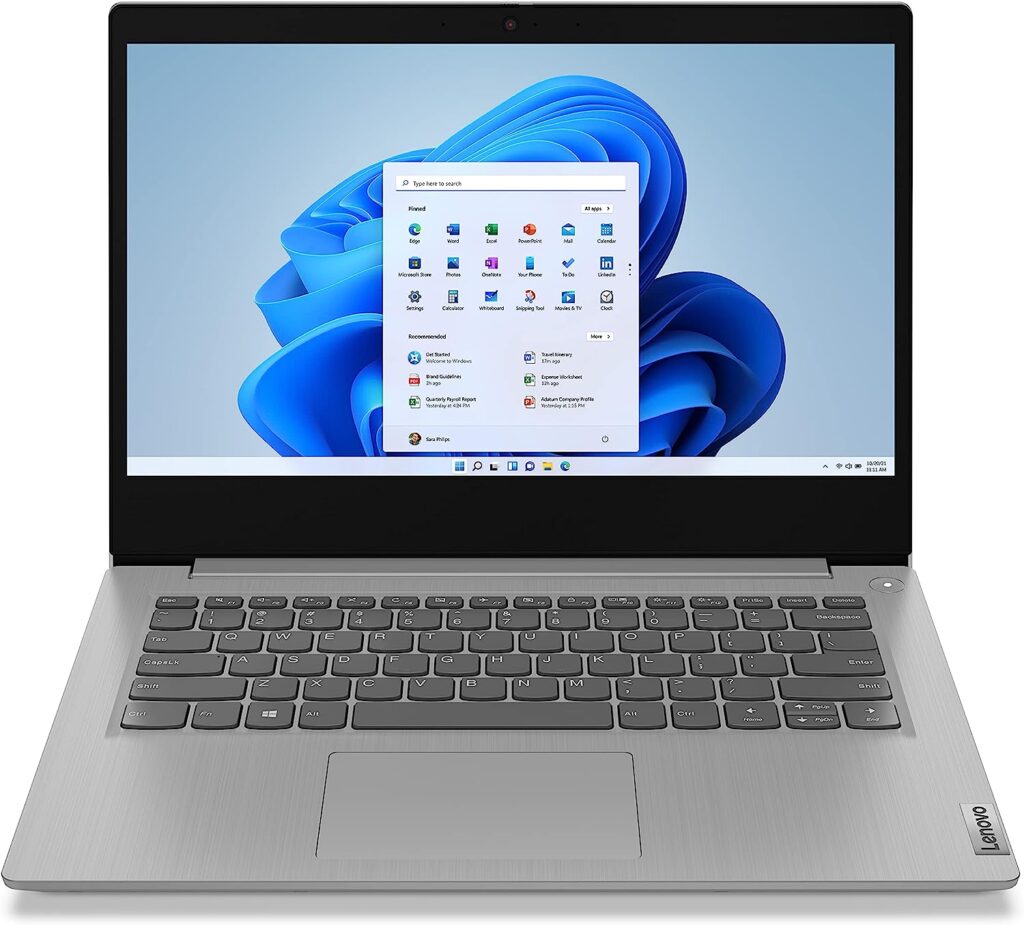 Lenovo IdeaPad 3 â (2023) - Everyday Notebook - Windows 11-14 Full HD â 8GB Memory â 128GB Storage - Intel Core i3-1115G - Platinum Grey