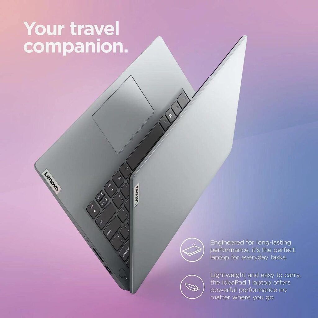 Lenovo Newest IdeaPad Laptop, 14.0 HD Display,Intel Pentium N5030, 4GB DDR4 RAM, 256GB Space (128G emmc+128G Card), 1-Year Office 365, Webcam, HDMI, WiFi 6, Bluetooth, Windows 11, Cloud Grey, JVQ MP